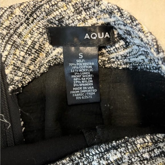 Aqua Tweed Skort with Gold - Picture 4 of 4